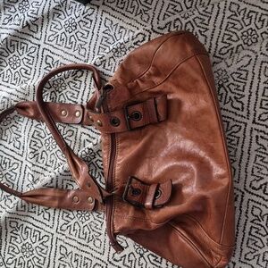 Design Of Italy Brown Leather Bag